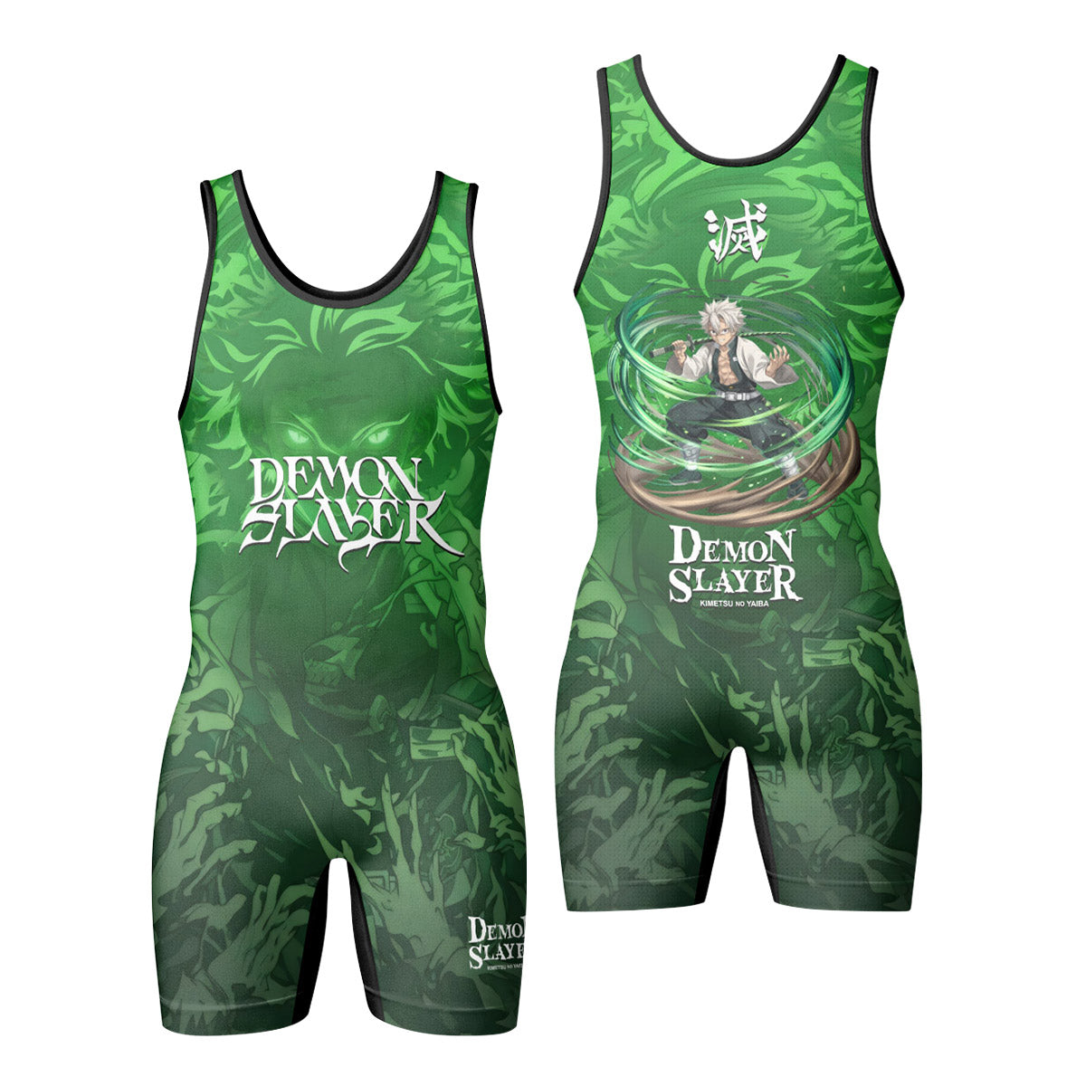 Demon Slayer Sanemi Shinazugawa Wrestling Singlet