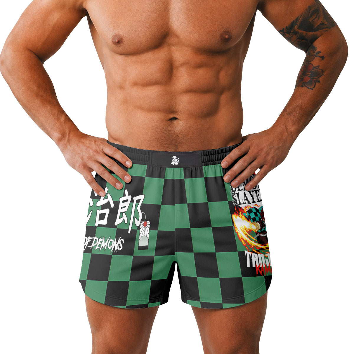  Demon Slayer Tanjiro Kamado Grappling Shorts