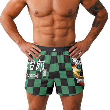  Demon Slayer Tanjiro Kamado Grappling Shorts