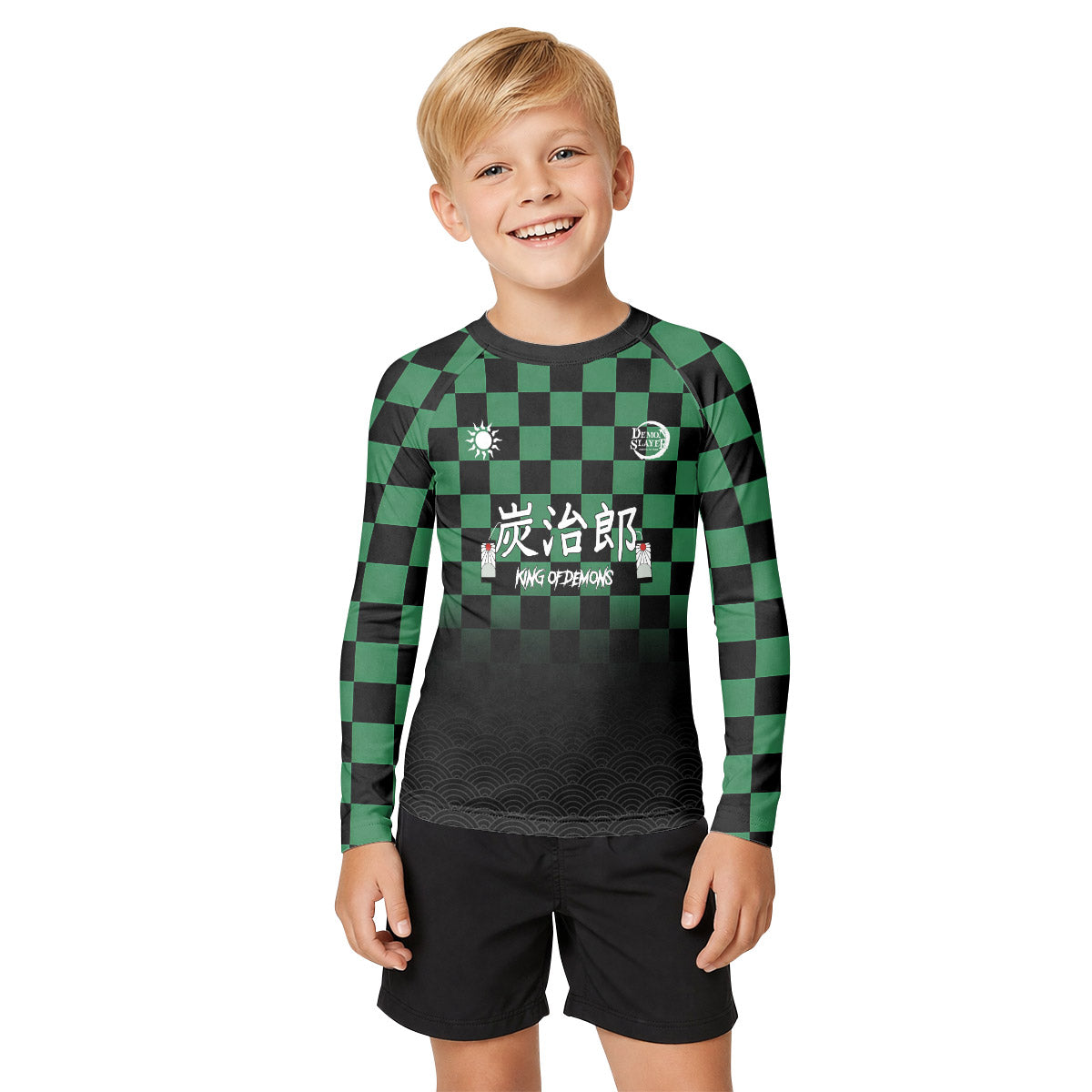  Demon Slayer Tanjiro Kamado Kid Rash Guard
