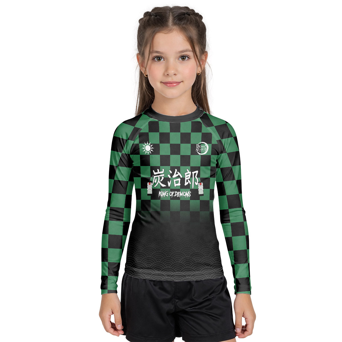  Demon Slayer Tanjiro Kamado Kid Rash Guard