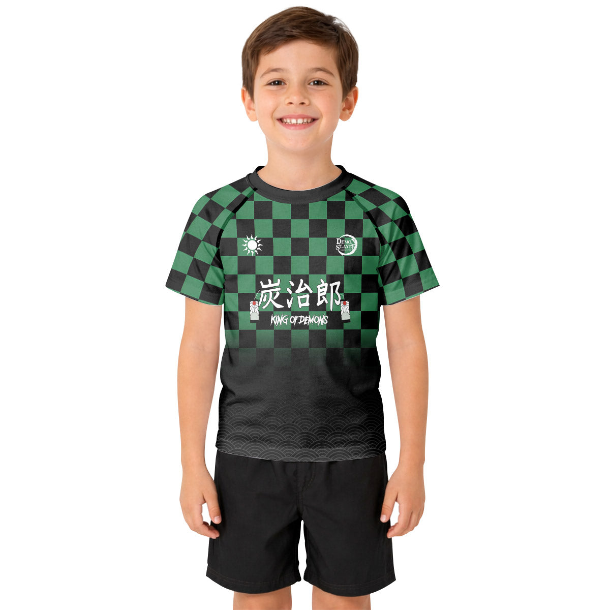  Demon Slayer Tanjiro Kamado Kid Rash Guard