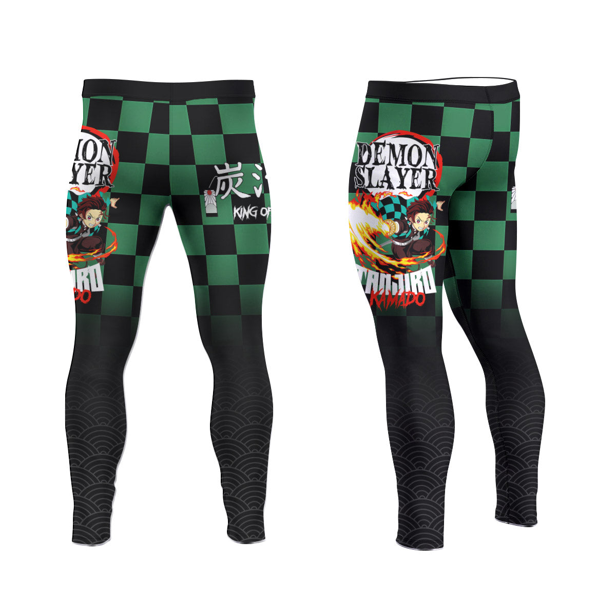  Demon Slayer Tanjiro Kamado Men's Compression Leggings