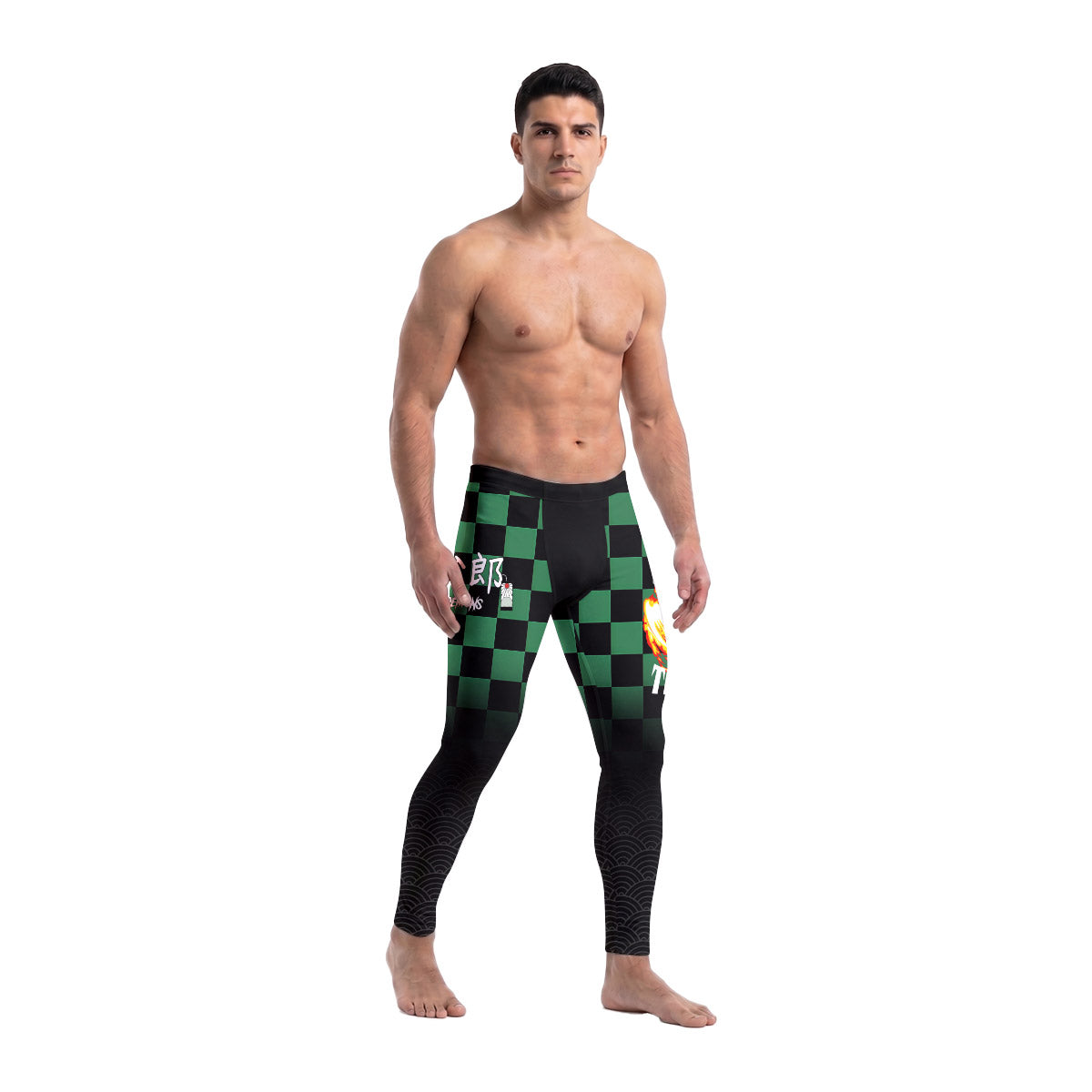  Demon Slayer Tanjiro Kamado Men's Compression Leggings