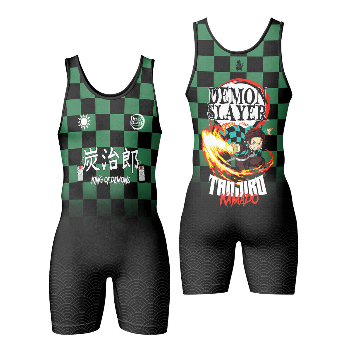  Demon Slayer Tanjiro Kamado Wrestling Singlet