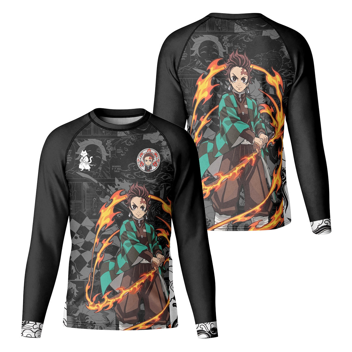  Demon Slayer Tanjiro Kid Rash Guard