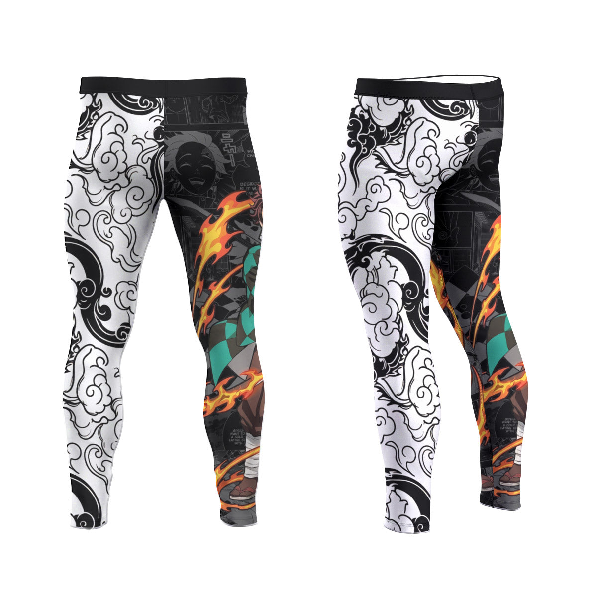  Demon Slayer Tanjiro Men's Compression Leggings