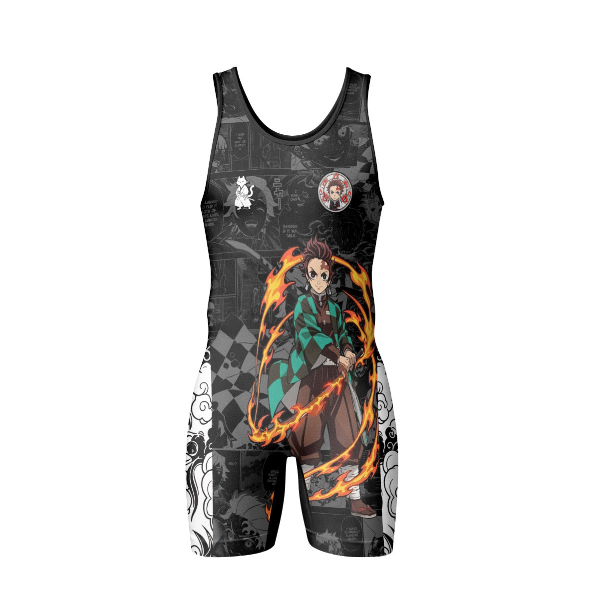  Demon Slayer Tanjiro Wrestling Singlet