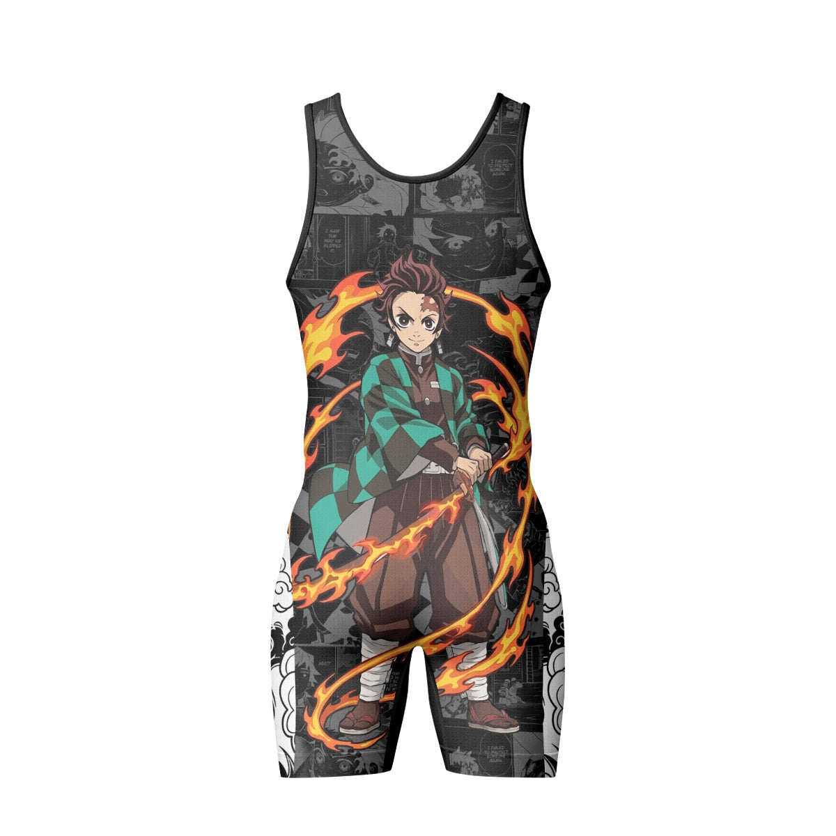  Demon Slayer Tanjiro Wrestling Singlet