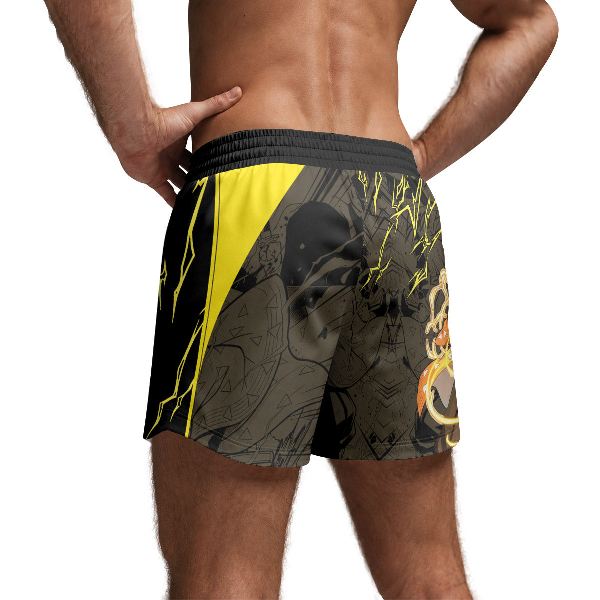  Demon Slayer Zenitsu Grappling Shorts