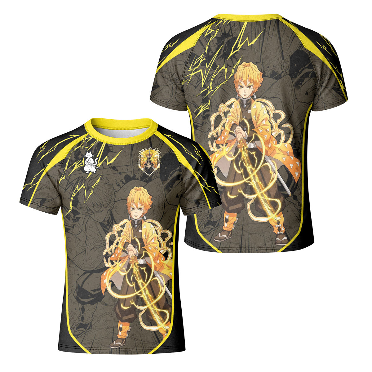  Demon Slayer Zenitsu Kid Rash Guard