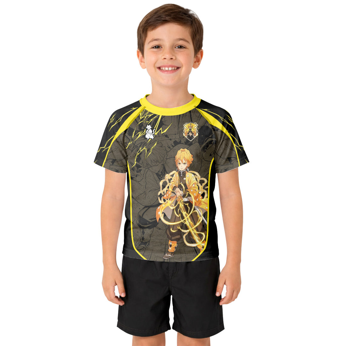  Demon Slayer Zenitsu Kid Rash Guard