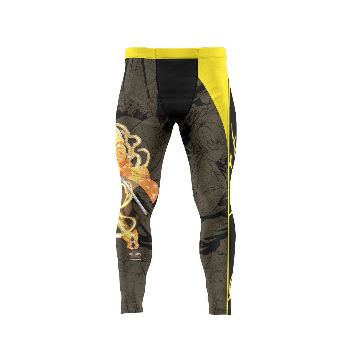  Demon Slayer Zenitsu Men's Compression Leggings