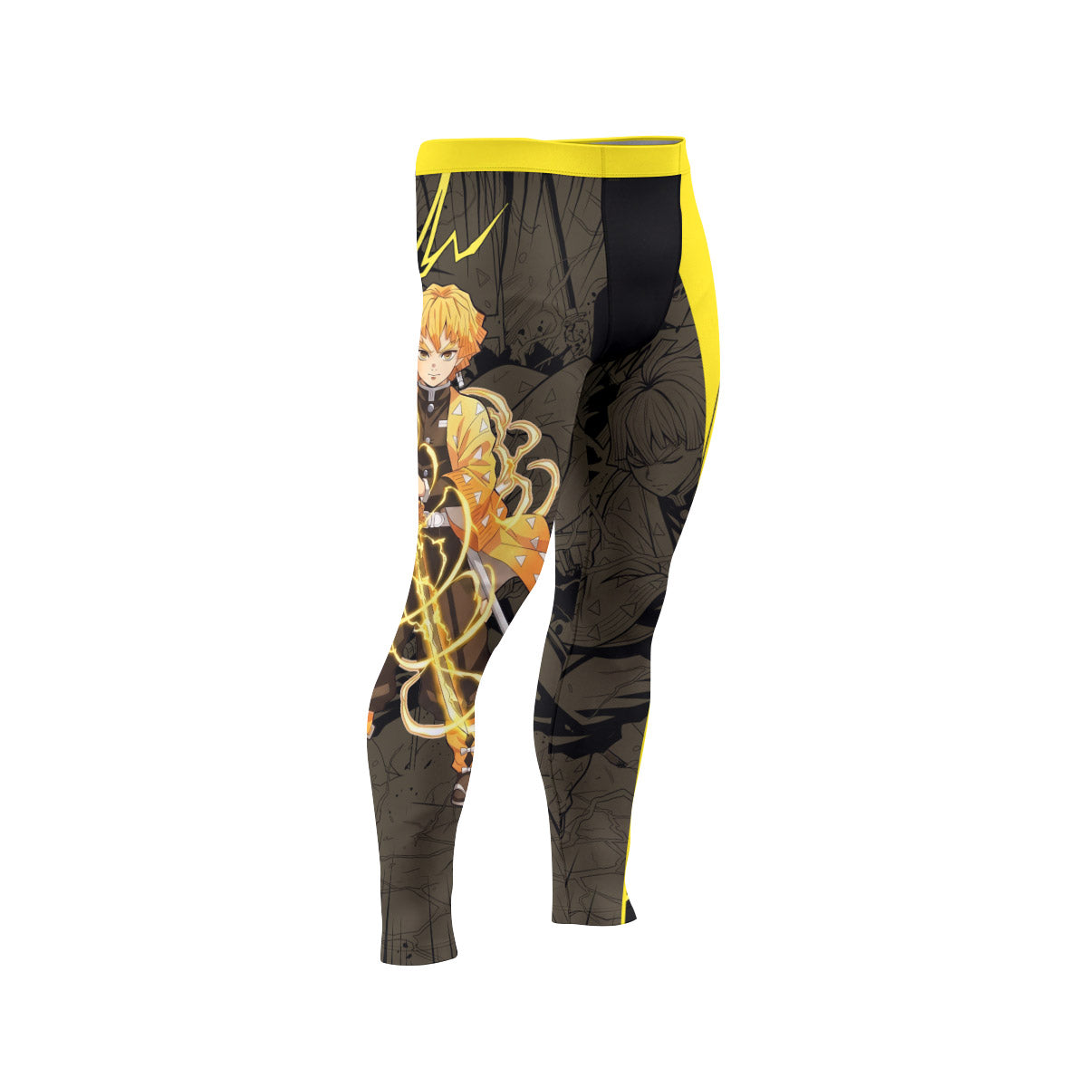  Demon Slayer Zenitsu Men's Compression Leggings