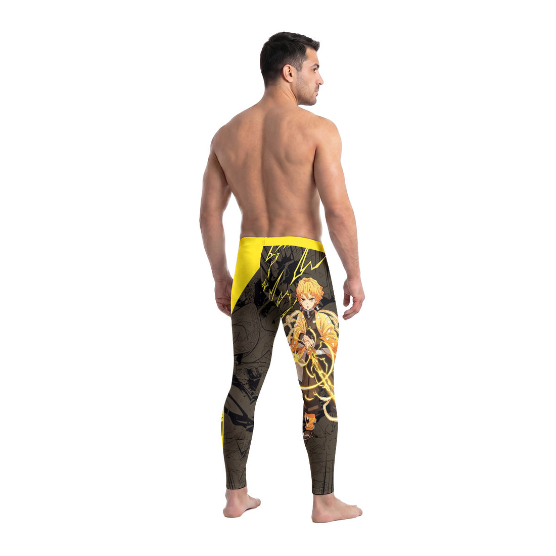  Demon Slayer Zenitsu Men's Compression Leggings