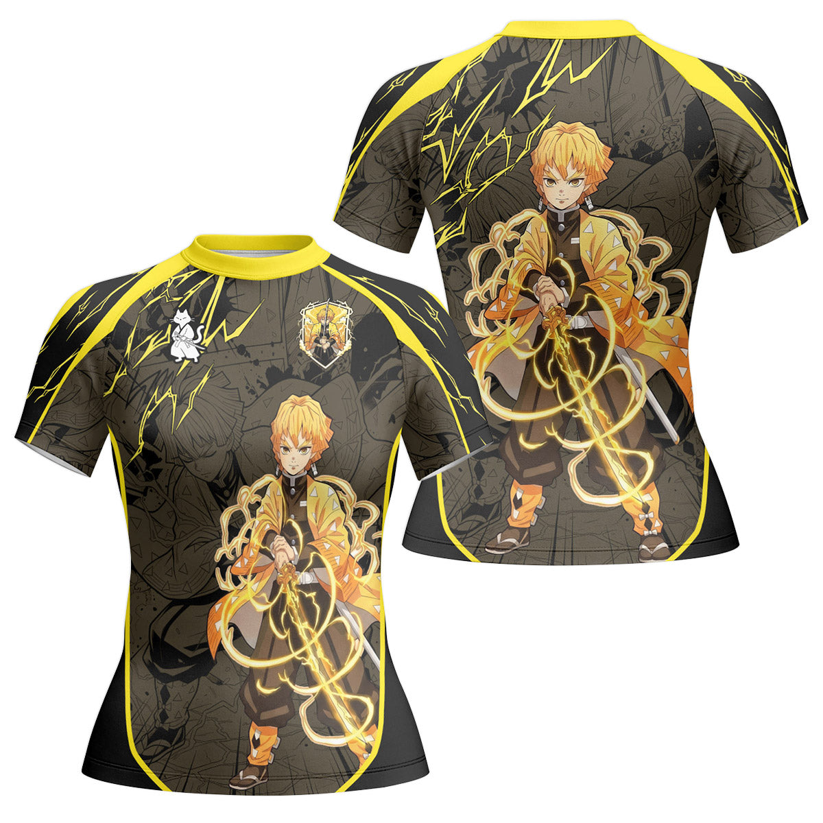  Demon Slayer Zenitsu Rash Guard