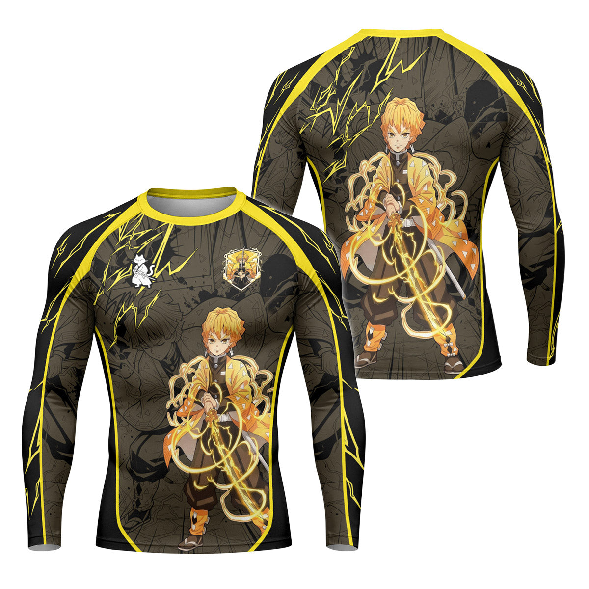  Demon Slayer Zenitsu Rash Guard