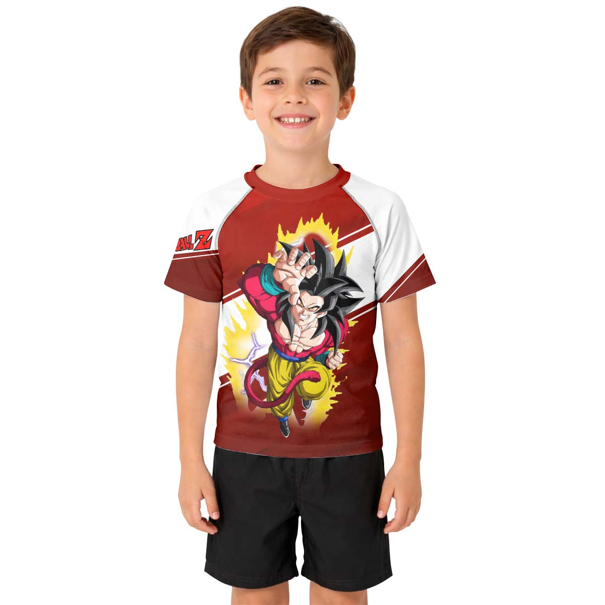  Dragon Ball Goku Super Saiyan 4 Kid Rash Guard