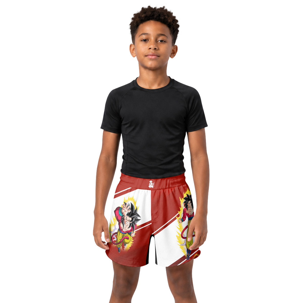 Dragon Ball Goku Super Saiyan 4 Kids Grappling Shorts