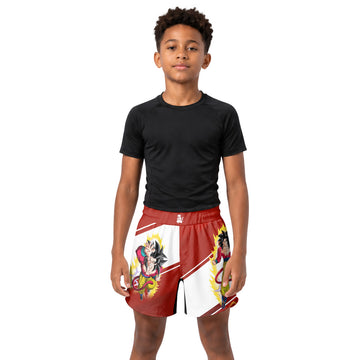 Dragon Ball Goku Super Saiyan 4 Kids Grappling Shorts