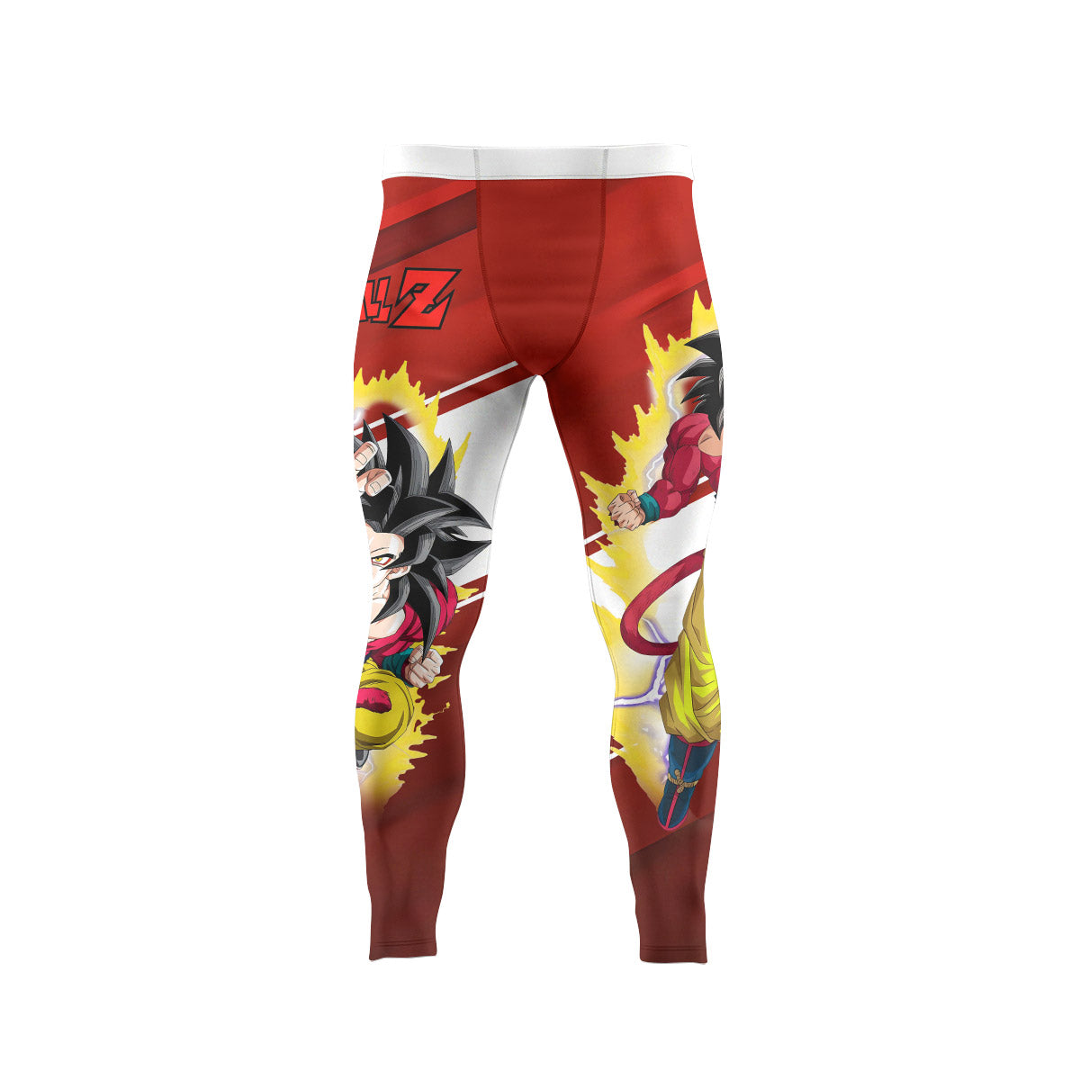  Dragon Ball Goku Super Saiyan 4 Men's Compression Leggings