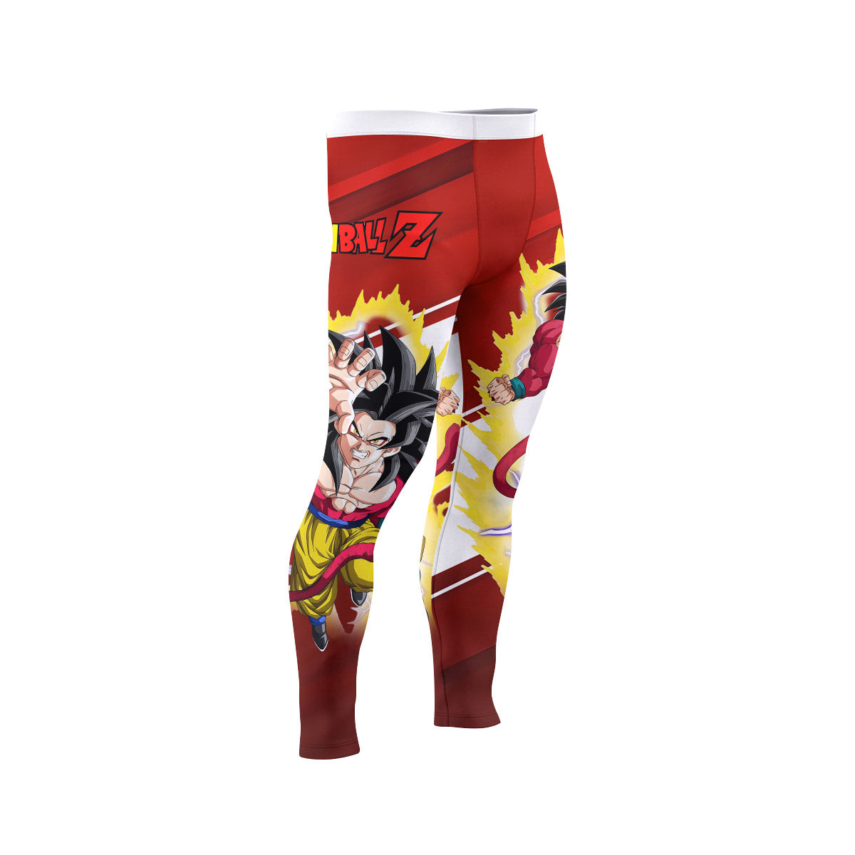  Dragon Ball Goku Super Saiyan 4 Men's Compression Leggings