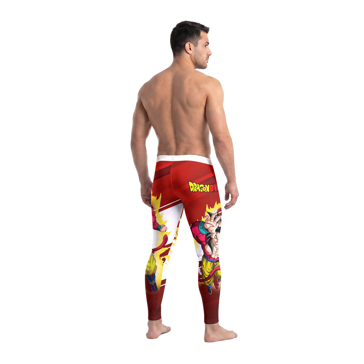  Dragon Ball Goku Super Saiyan 4 Men's Compression Leggings