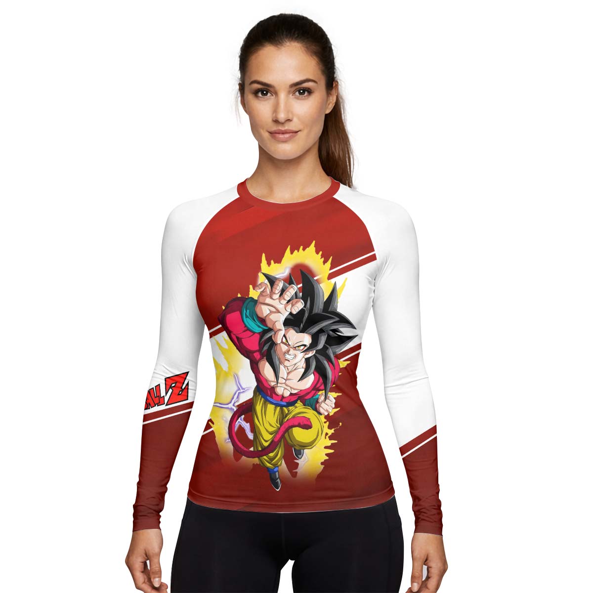  Dragon Ball Goku Super Saiyan 4 Rash Guard