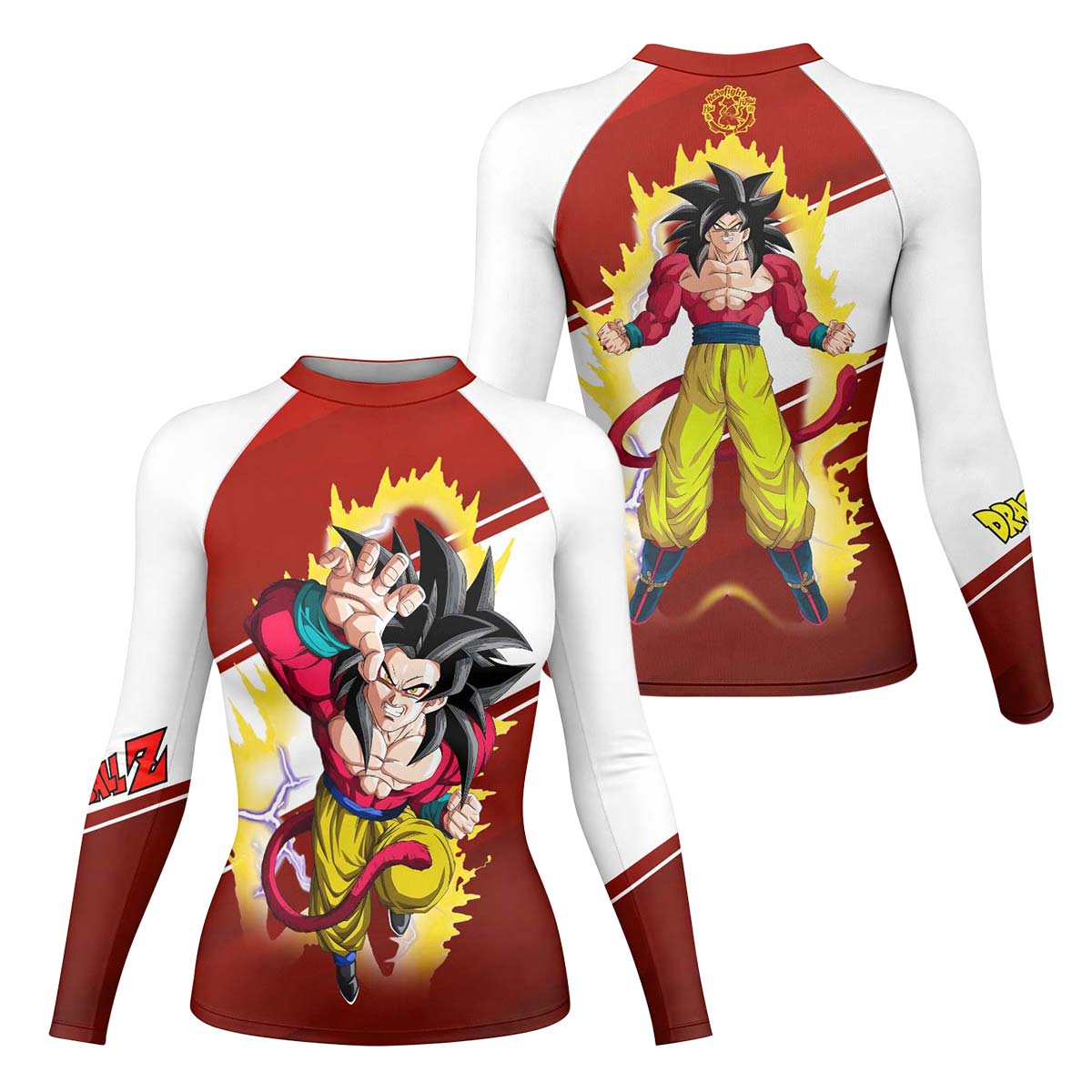  Dragon Ball Goku Super Saiyan 4 Rash Guard