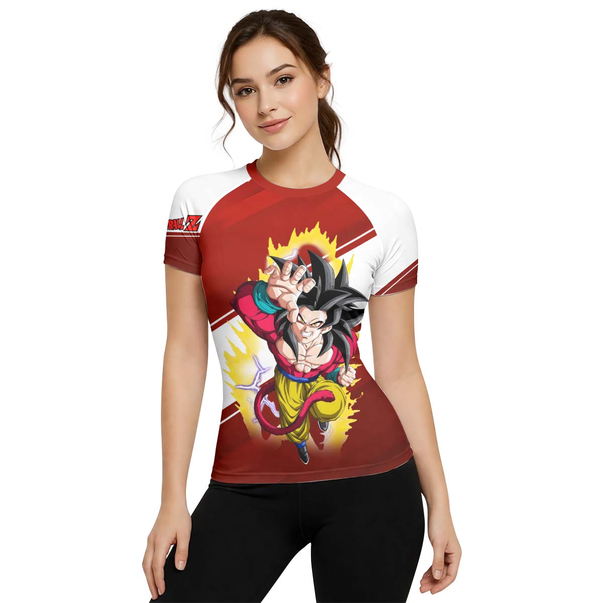  Dragon Ball Goku Super Saiyan 4 Rash Guard