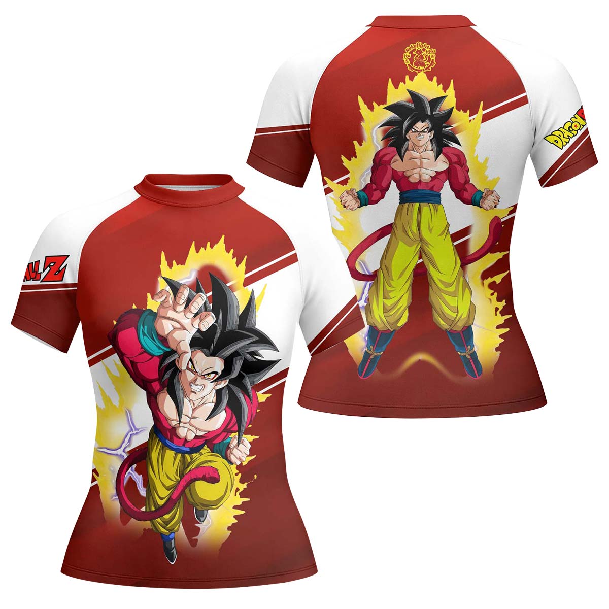  Dragon Ball Goku Super Saiyan 4 Rash Guard