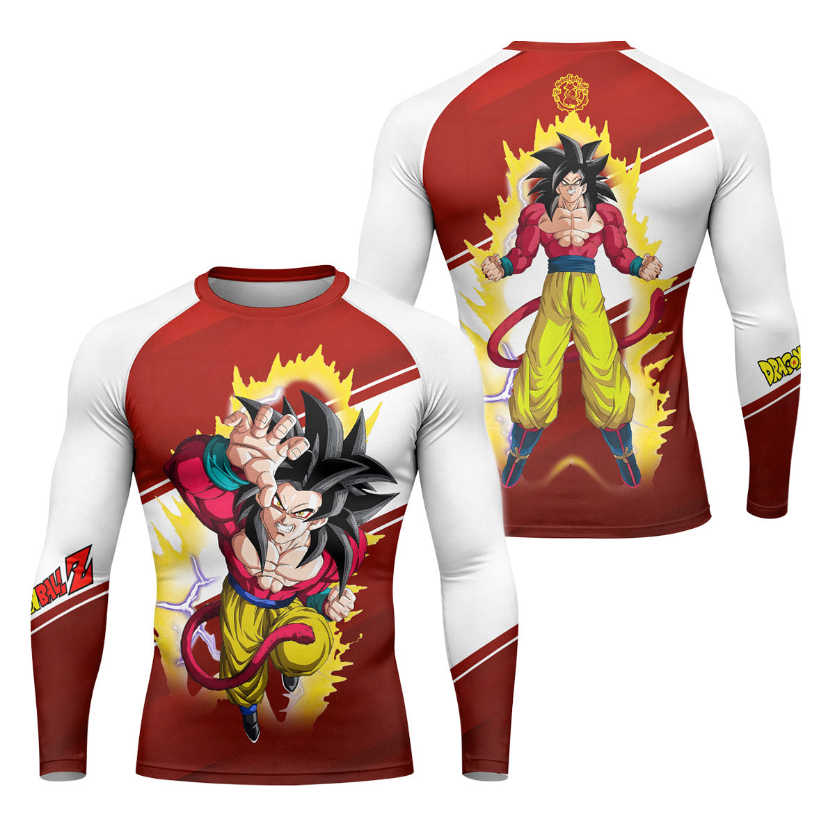  Dragon Ball Goku Super Saiyan 4 Rash Guard