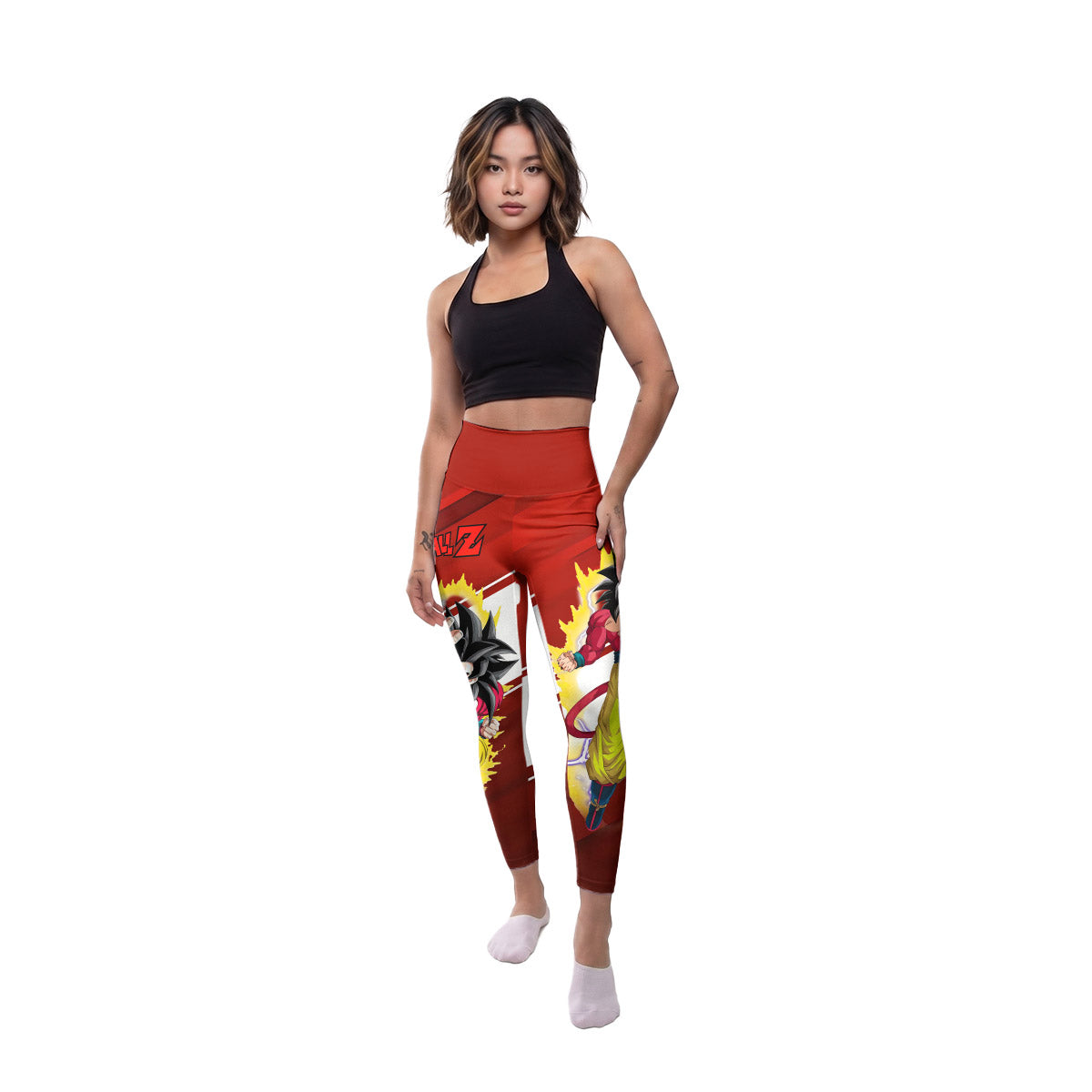  Dragon Ball Goku Super Saiyan 4 Women's Leggings