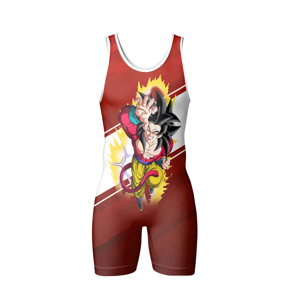  Dragon Ball Goku Super Saiyan 4 Wrestling Singlet