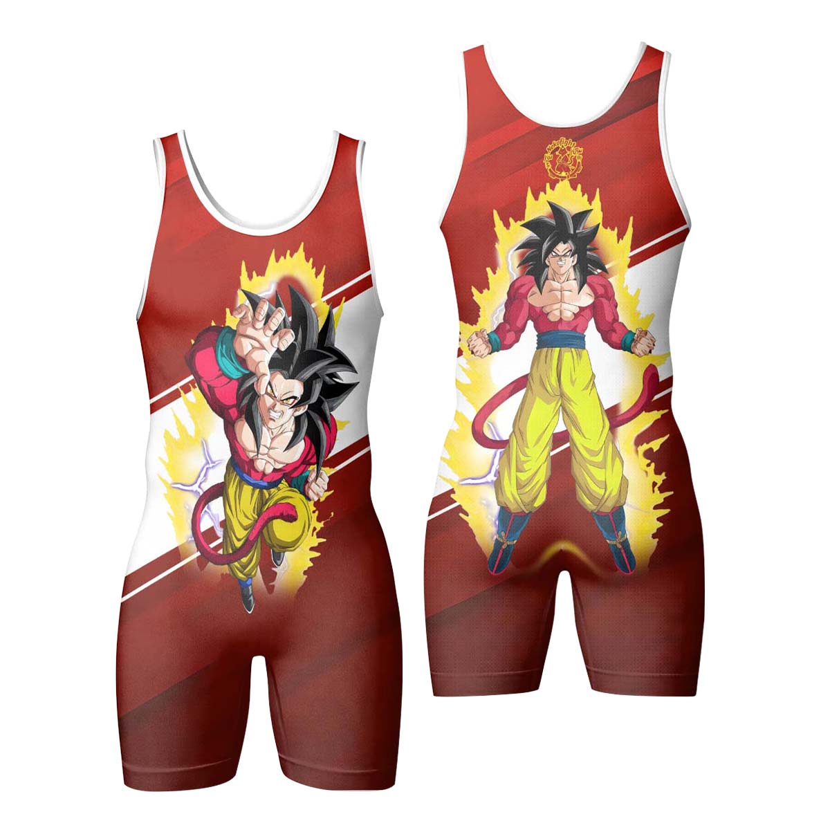  Dragon Ball Goku Super Saiyan 4 Wrestling Singlet