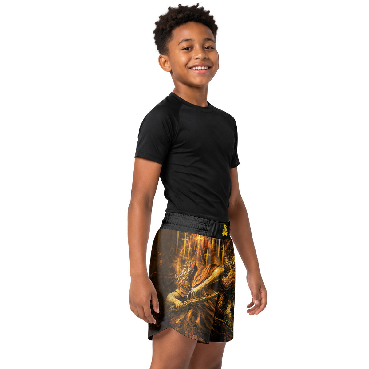 Elden Ring Morgott The Omen King Kids Grappling Shorts