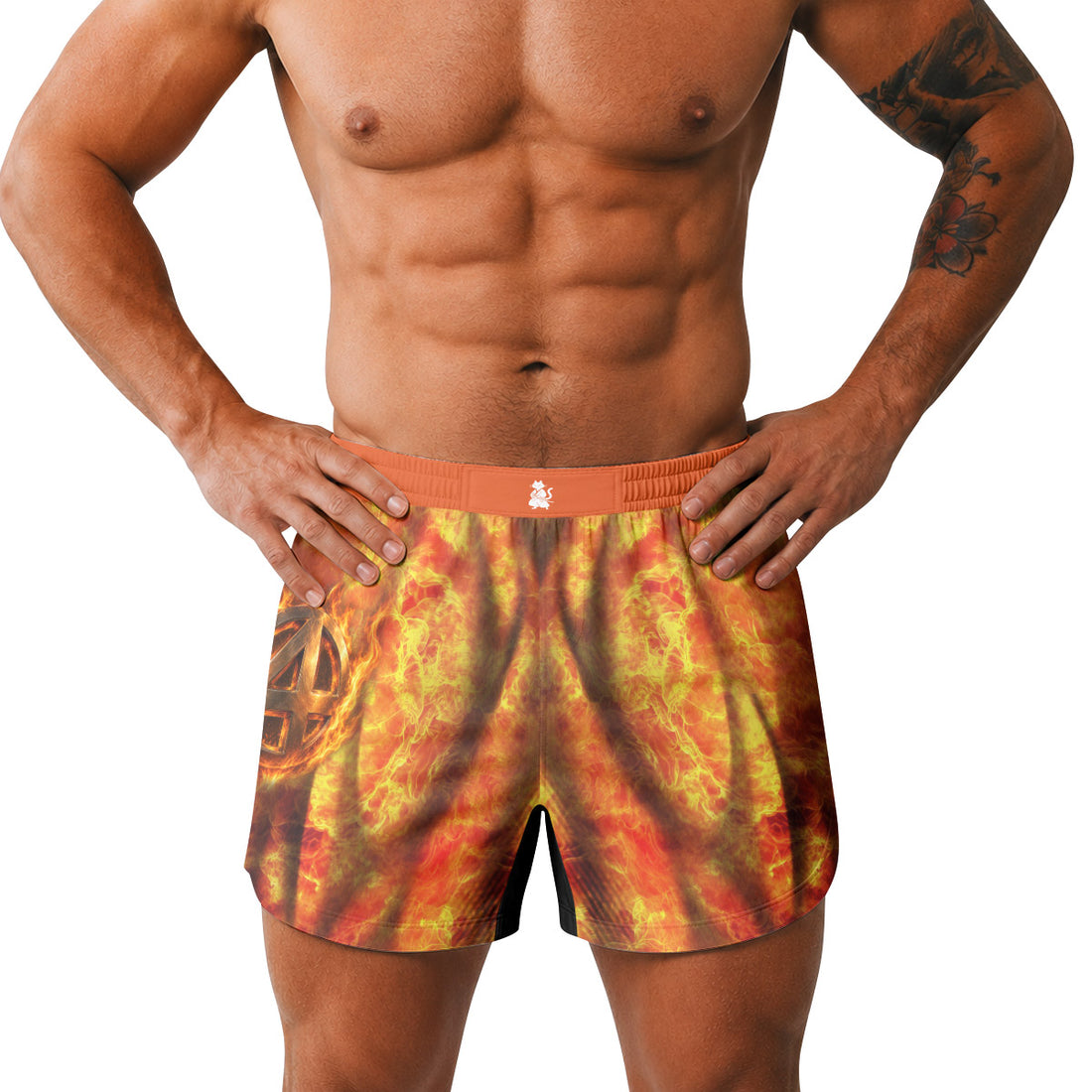 Fantastic 4 Human Torch Grappling Shorts