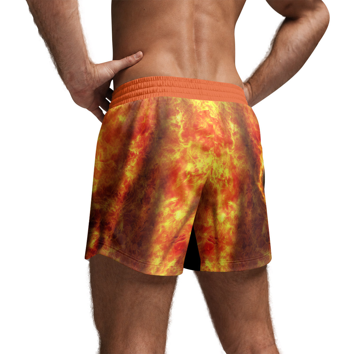 Fantastic 4 Human Torch Grappling Shorts
