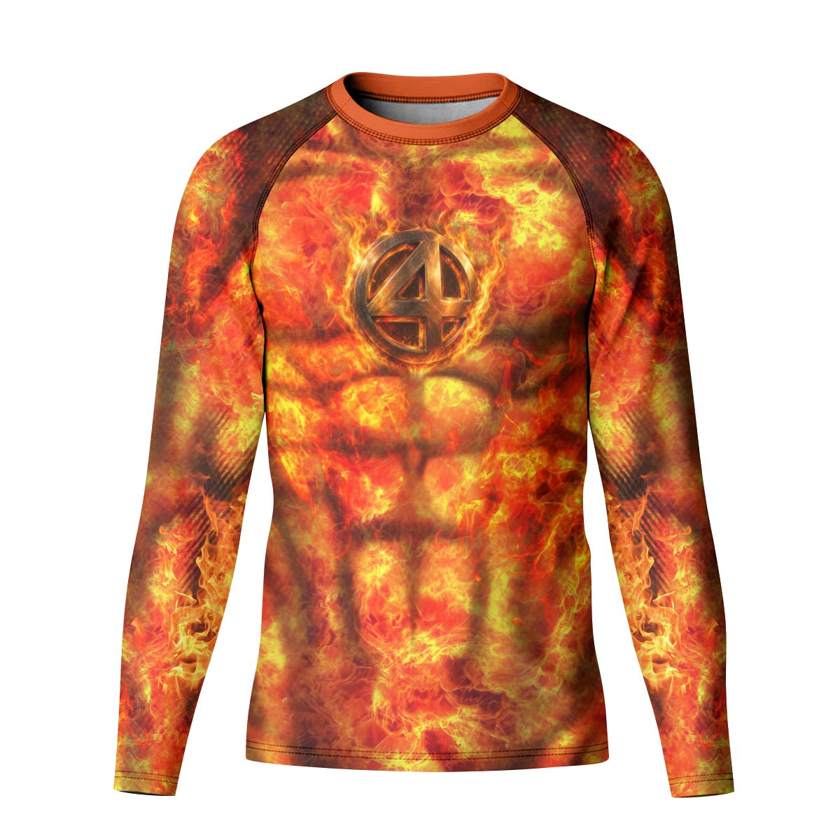 Fantastic 4 Human Torch Kid Rash Guard