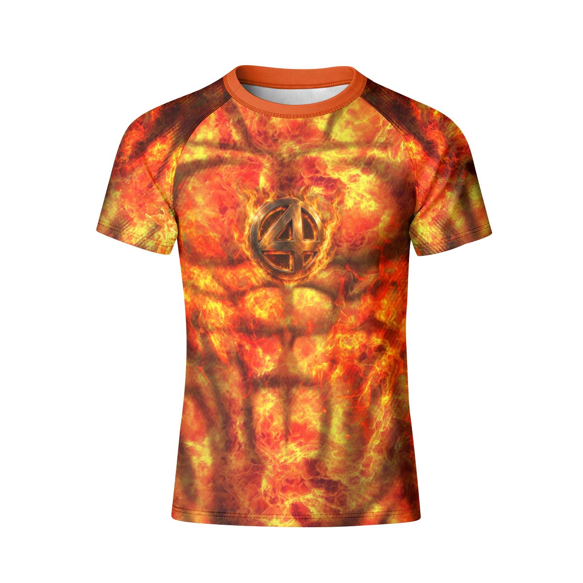 Fantastic 4 Human Torch Kid Rash Guard