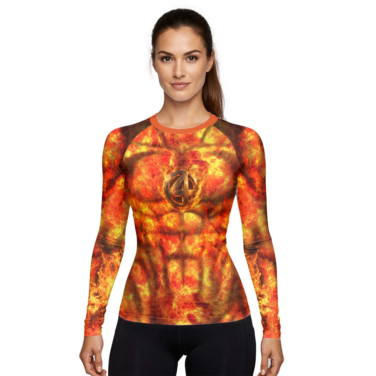 Fantastic 4 Human Torch Rash Guard
