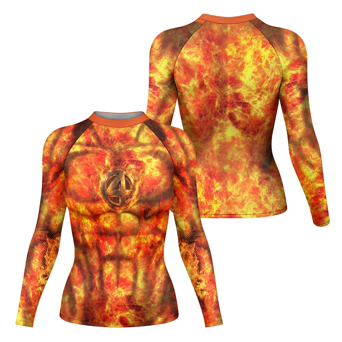 Fantastic 4 Human Torch Rash Guard
