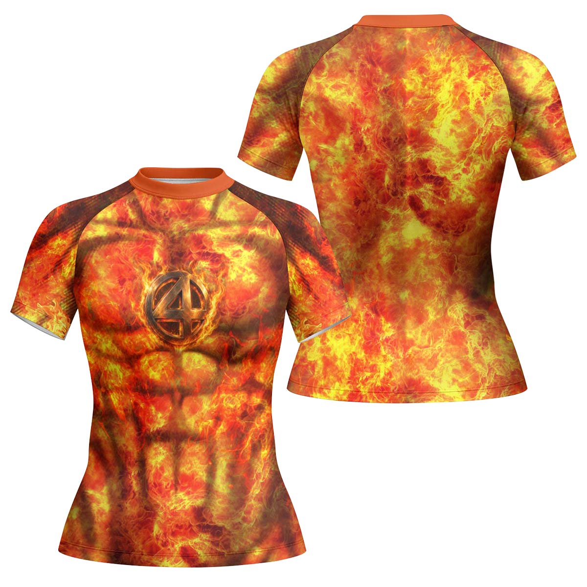 Fantastic 4 Human Torch Rash Guard