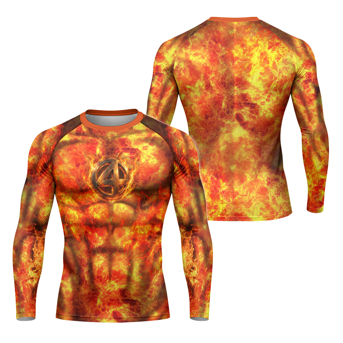 Fantastic 4 Human Torch Rash Guard