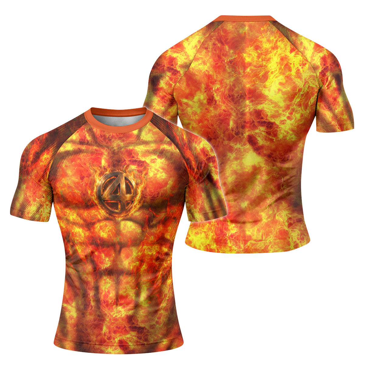 Fantastic 4 Human Torch Rash Guard