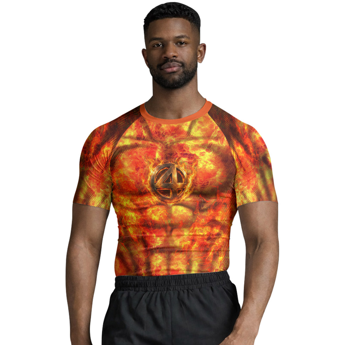 Fantastic 4 Human Torch Rash Guard