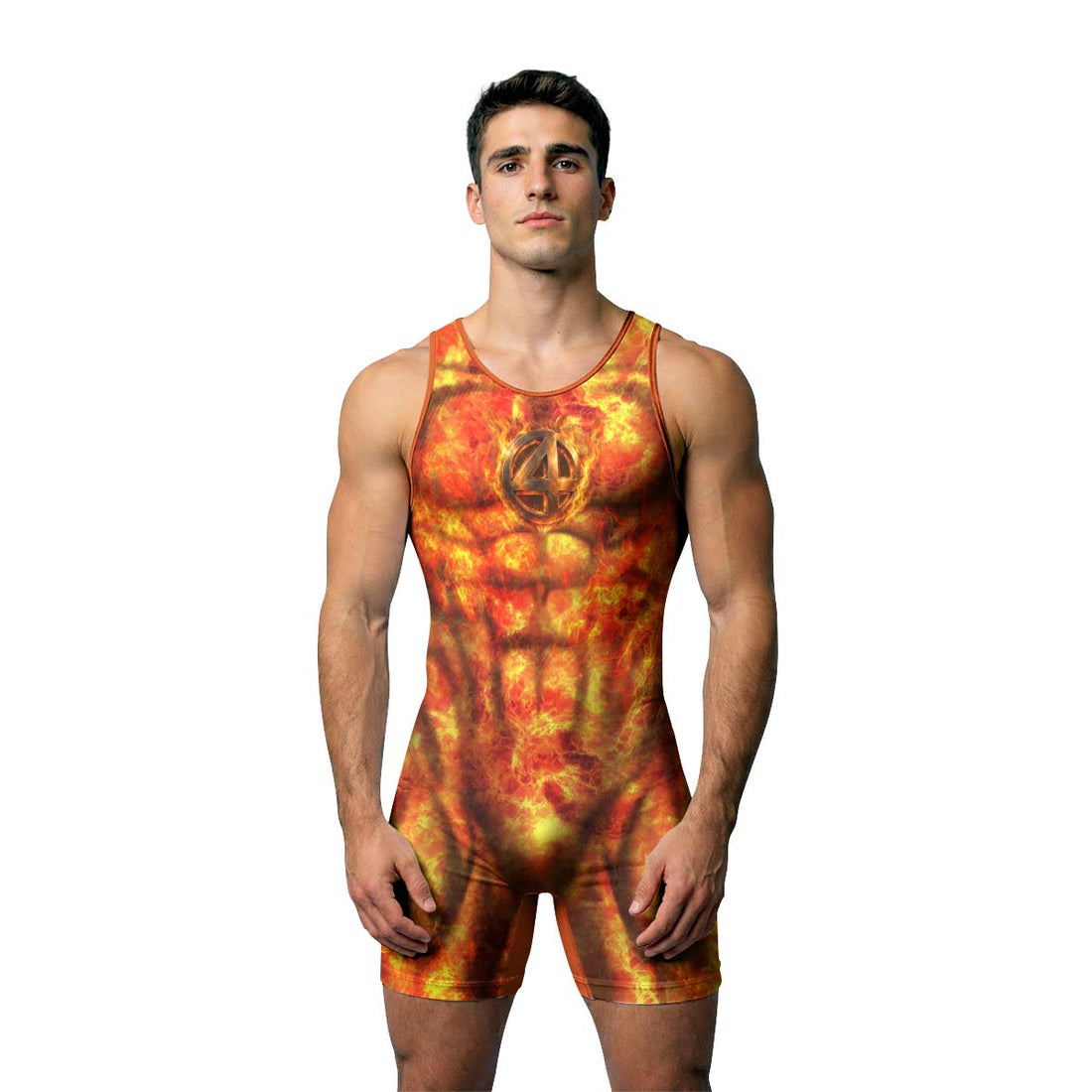 Fantastic 4 Human Torch Wrestling Singlet