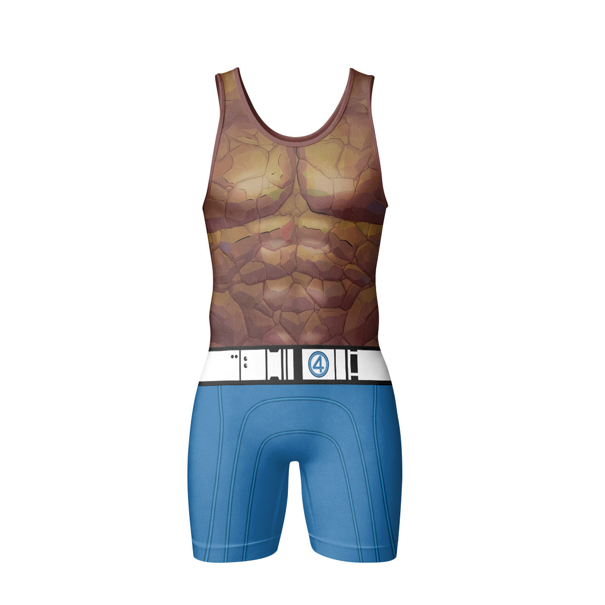  Fantastic 4 Thing Wrestling Singlet