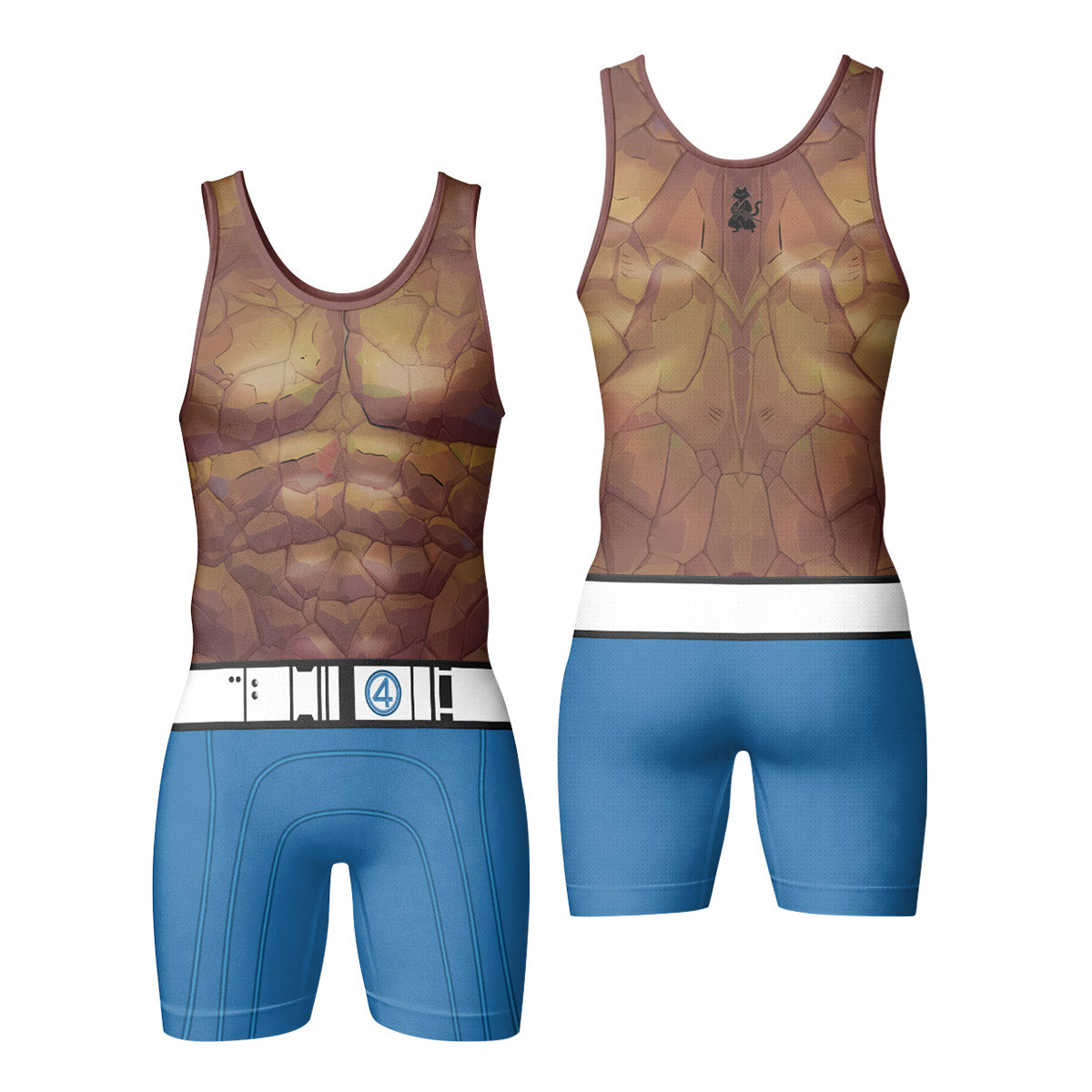  Fantastic 4 Thing Wrestling Singlet