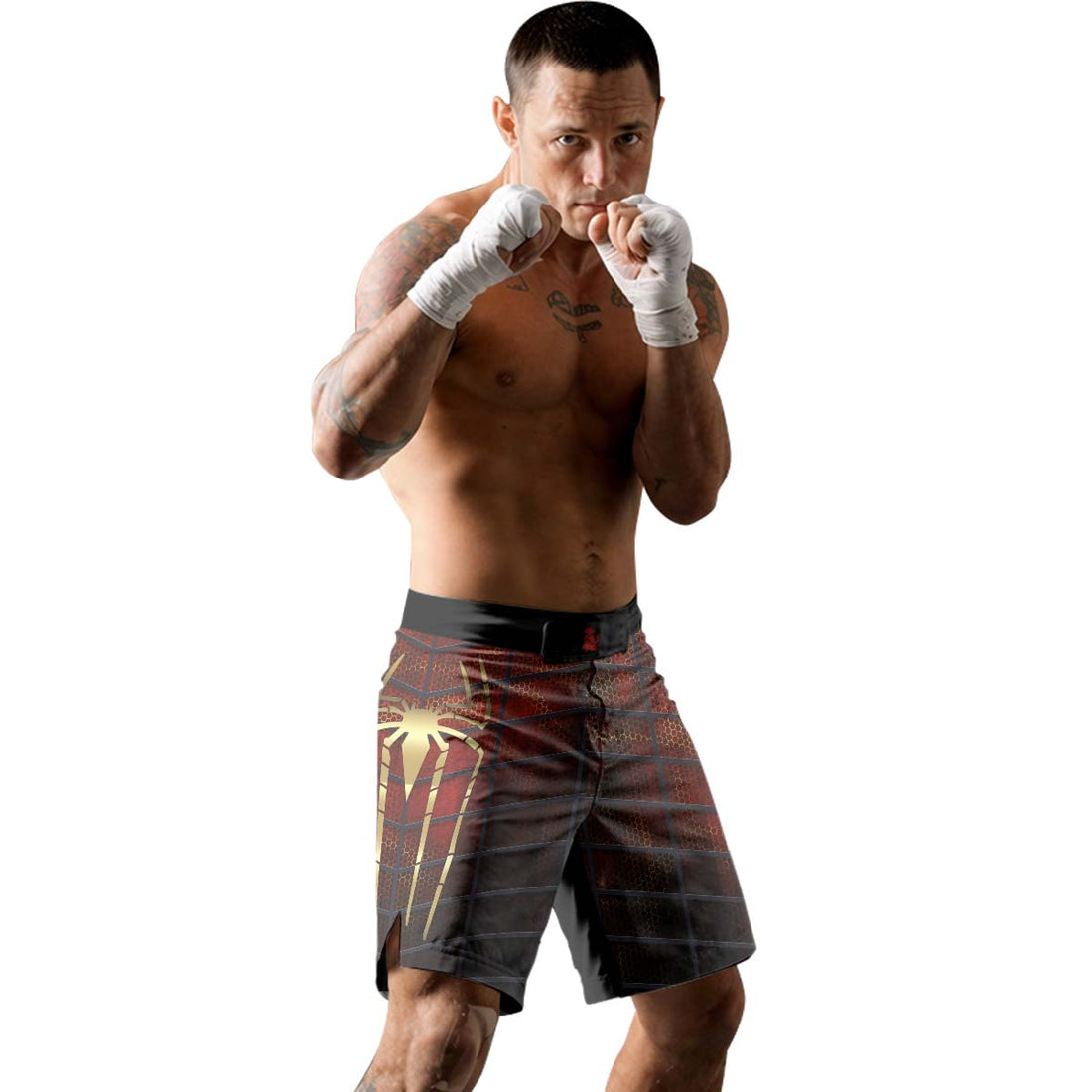 Golden Spider Man Fight Shorts